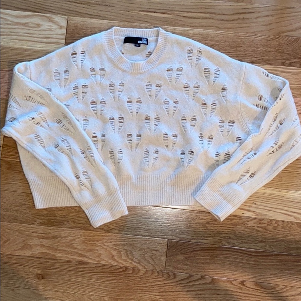 LOVE MOSCHINO Cropped Sweater